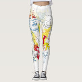 野生のプリントパターン（の模様が）あるな女性のレギンス レギンス (正面)