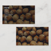 野生のヘイゼルナッツ 名刺 (正面/裏面)