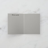 野生のベンガルの虎の服を着たジョーク ノートカード (内部)