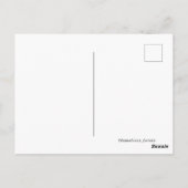 野生のポニーがアサーテオーゲ島に ポストカード (裏面)