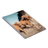 野生のポニーの群れ ノートブック (右側)