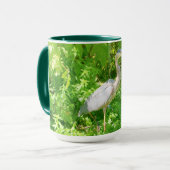 野生のマグ素晴らしップの美しい青鷺 マグカップ (正面左)