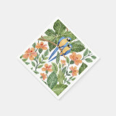 野生のマコージャングルトロピカルウォーター色 スタンダードカクテルナプキン (角)