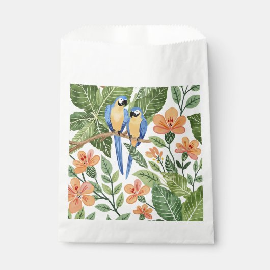 野生のマコージャングルトロピカルウォーター色 フェイバーバッグ (正面)