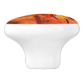 野生のマスのユリの花と虫の友人 セラミックノブ (側面)