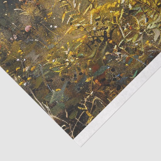 野生のマスタングの風景絵を描のデコパージュ 薄葉紙 (詳細)