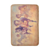 野生のマスタング馬スタンピードウォーターの色 バスマット (正面縦)