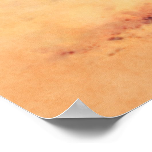 野生のマスタング馬スタンピードウォーターの色 ポスター (角)