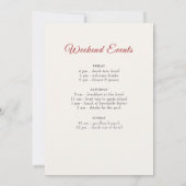 野生のマリゴールドの花の葉のバチェロレッテ 招待状 (裏面)