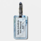 野生のマレーシア人真珠の母 ラゲッジタグ (裏面縦)