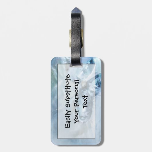 野生のマレーシア人真珠の母 ラゲッジタグ (裏面縦)