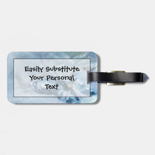 野生のマレーシア人真珠の母 ラゲッジタグ (裏面横)