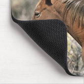 野生のムスタングの馬の接触 マウスパッド (コーナー)