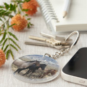 野生のムスタングの馬5 キーホルダー (正面右)