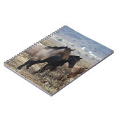 野生のムスタングの馬5 ノートブック (左側)