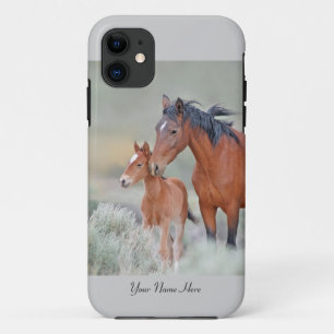 野生のムスタングの馬iPhone5の例 iPhone 11 ケース