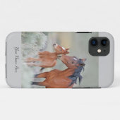 野生のムスタングの馬iPhone5の例 Case-Mate iPhoneケース (裏面(横))