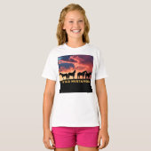 野生のムスチンが地平線上に Tシャツ (正面フル)