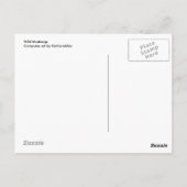 野生のムスチン ポストカード (裏面)