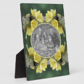 野生のムレインの花のカブトムシあなたの写真を追加 フォトプラーク (側面)