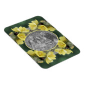 野生のムレインの花のカブトムシあなたの写真を追加 マグネット (右側)