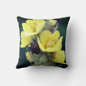 野生のムレインの花のカブトムシが閉まる クッション (裏面)