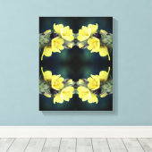 野生のムレインの花の抽象芸術 キャンバスプリント (インサイチュ (ウッドフロア))