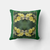 野生のムレインの花の抽象芸術 クッション (裏面)