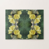 野生のムレインの花の抽象芸術 ジグソーパズル (横)