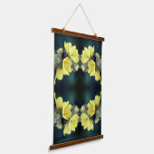 野生のムレインの花の抽象芸術 吊り下げ型タペストリー (傾斜あり)