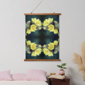 野生のムレインの花の抽象芸術 吊り下げ型タペストリー (寝室)