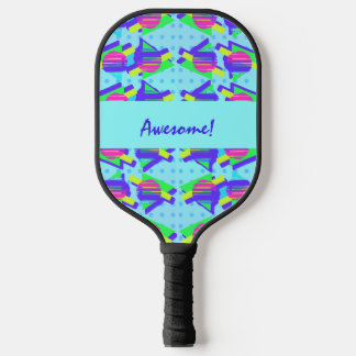 野生のメンフィスのカスタマイズ可能な三角形パターン ピックルボールラケット