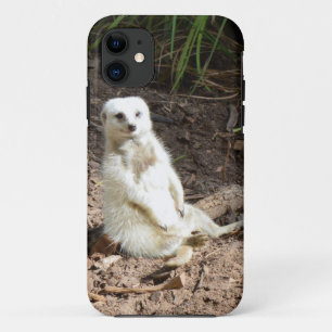 野生のモデル：カメラ用の白いメルカットのポーズ iPhone 11 ケース
