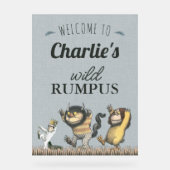 野生のモノがある場所 – 誕生日へようこそ アクリルサイン (正面)