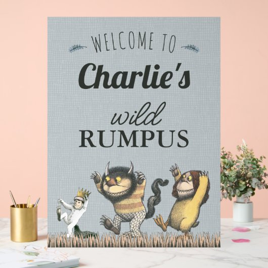 野生のモノがある場所 – 誕生日へようこそ アクリルサイン (ウェディング)