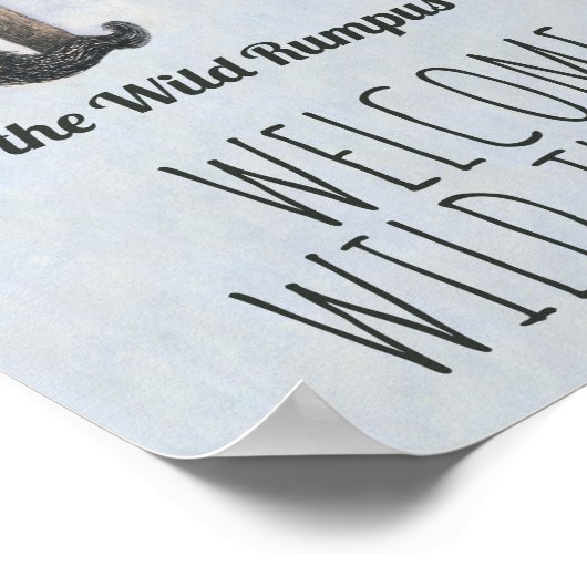 野生のモノがある場所 – 誕生日へようこそ ポスター (角)