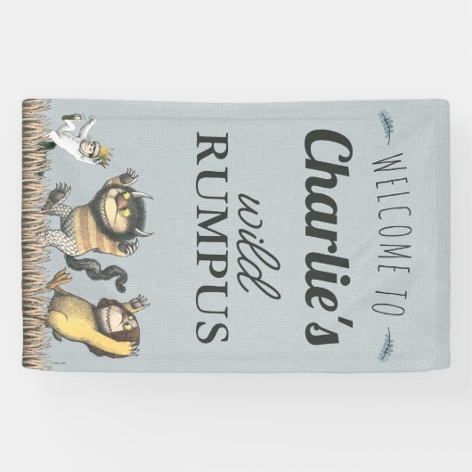 野生のモノがある場所 – 誕生日へようこそ 横断幕 (横)