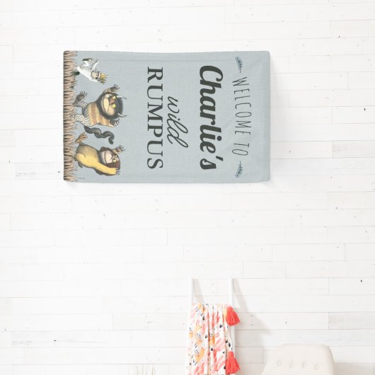 野生のモノがある場所 – 誕生日へようこそ 横断幕 (インサイチュ)