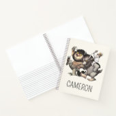 野生のモンスターたち | お名前を追加 ノートブック (内部)