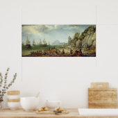 野生のヤギの狩りは、海岸で， 1620 ポスター (キッチン)