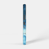 野生のユキヒョウ歩く霜に魅了された森 SAMSUNG GALAXYケース (右側面)