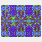 野生のユリ1 フリースブランケット (正面(横))