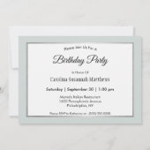 野生のライオンの写真 誕生日 招待状 (裏面)