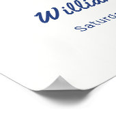 野生のライオ航海のンセイボートベビーシャワーウェルカム ポスター (角)