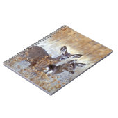 野生のラバ鹿ペア |カリフォルニア ノートブック (左側)