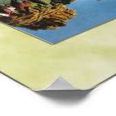 野生のランニング馬の水 ポスター (角)