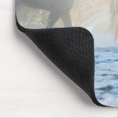 野生のランニング馬の水 マウスパッド (コーナー)