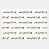 野生のランニング馬の ラッピングペーパーシート (正面2)