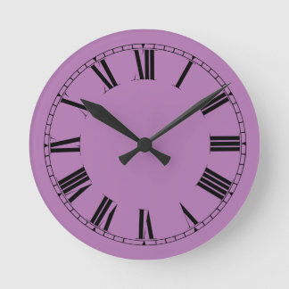 野生のラン無地のキカラー ラウンド壁時計