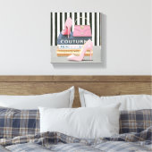 野生のリンゴ |オートクチュールストライプ – シューズ&バッグ キャンバスプリント (インサイチュ (寝室))